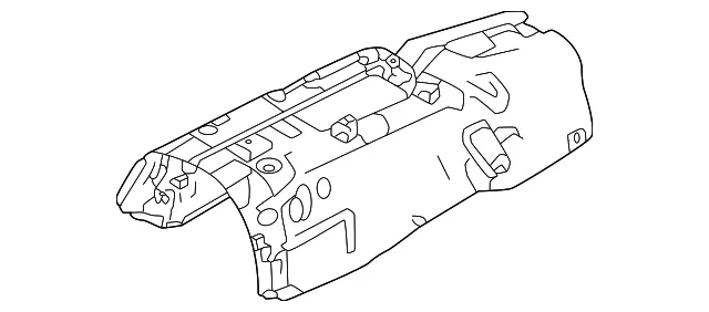 Floor Pan Heat Shield - Mazda (KJK7-56-470)