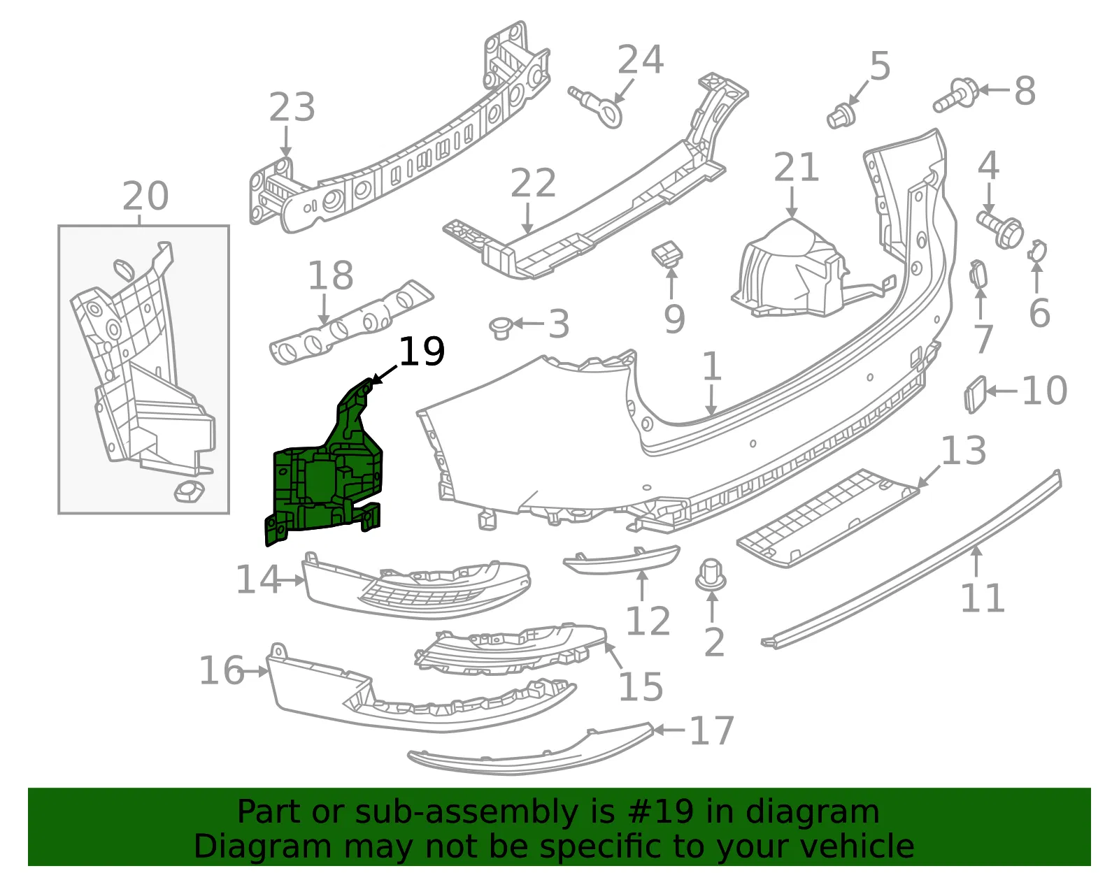 Mount Bracket - Mazda (KMV6-50-2E1) - view 2