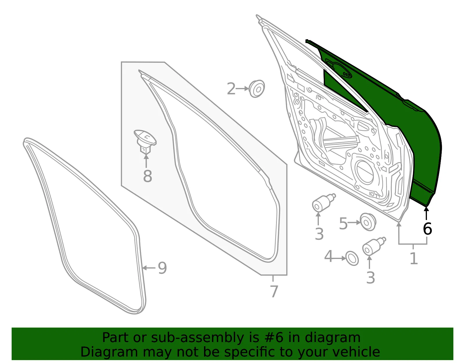 Outer Panel - Mazda (KMV6-59-031A) - view 2
