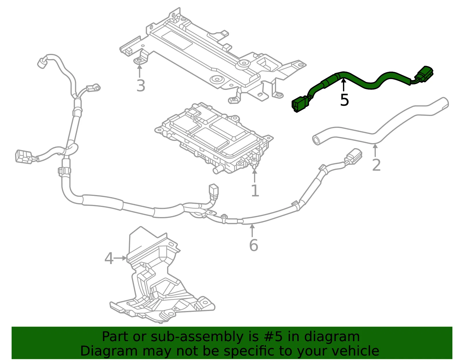 Cable - Mazda (KMV6-67-W10) - view 2