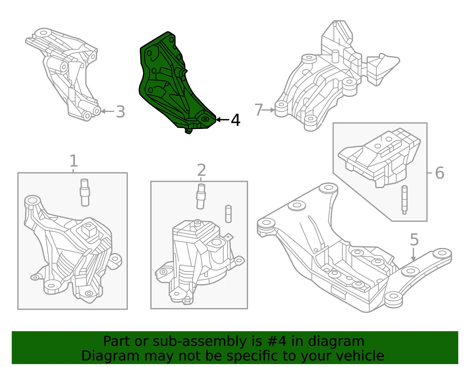 Mount Bracket - Mazda (KS0E-39-031B) - view 2