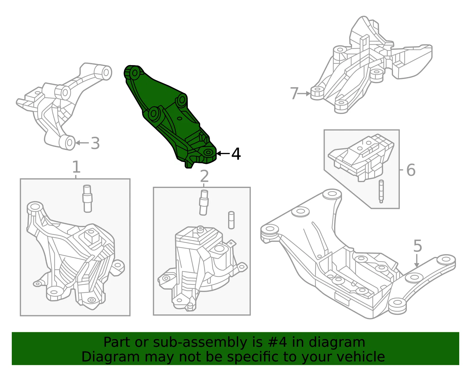 Mount Bracket - Mazda (KR9P-39-031) - view 2