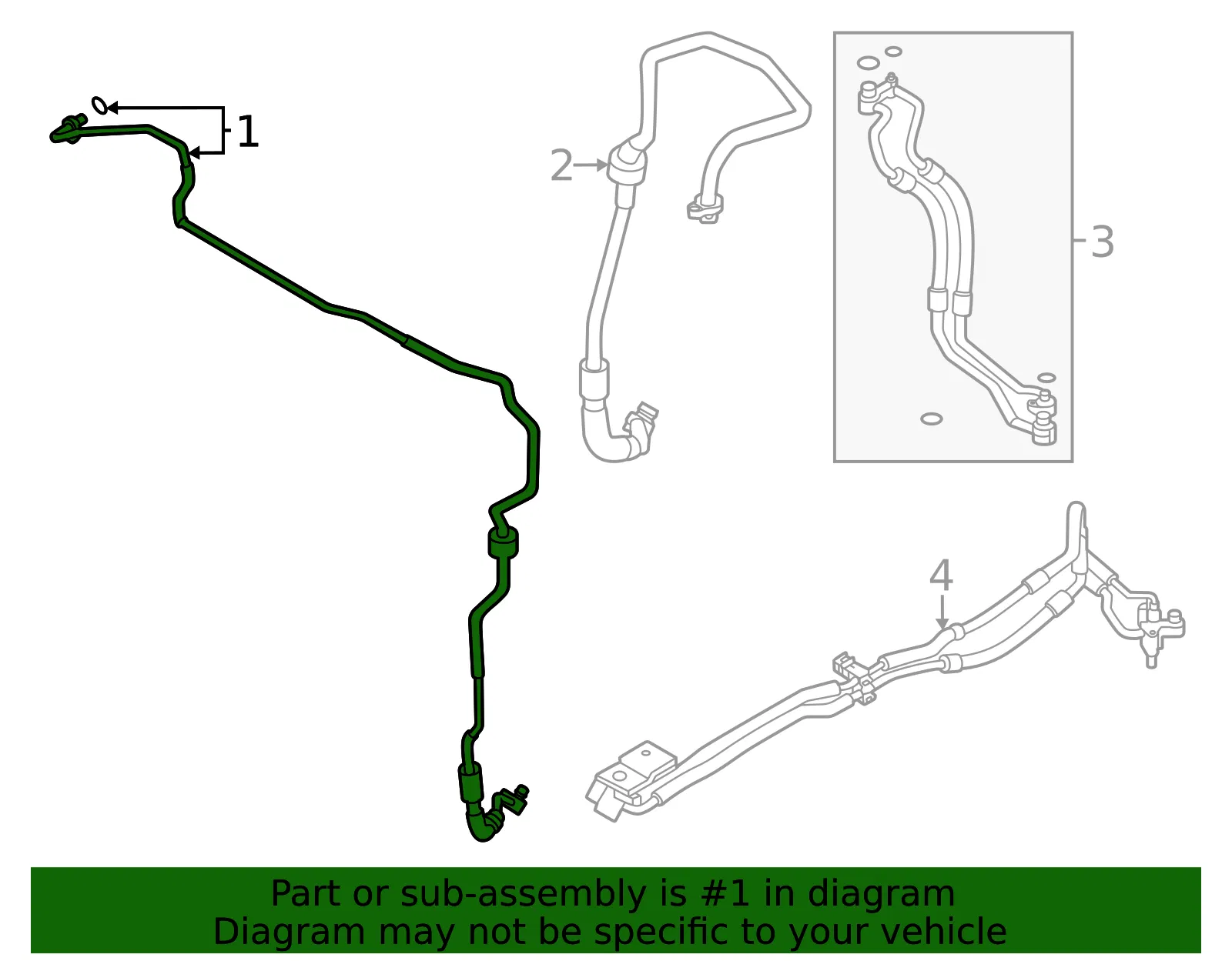 A/C Pipe - Mazda (KR9P-61-831) - view 2