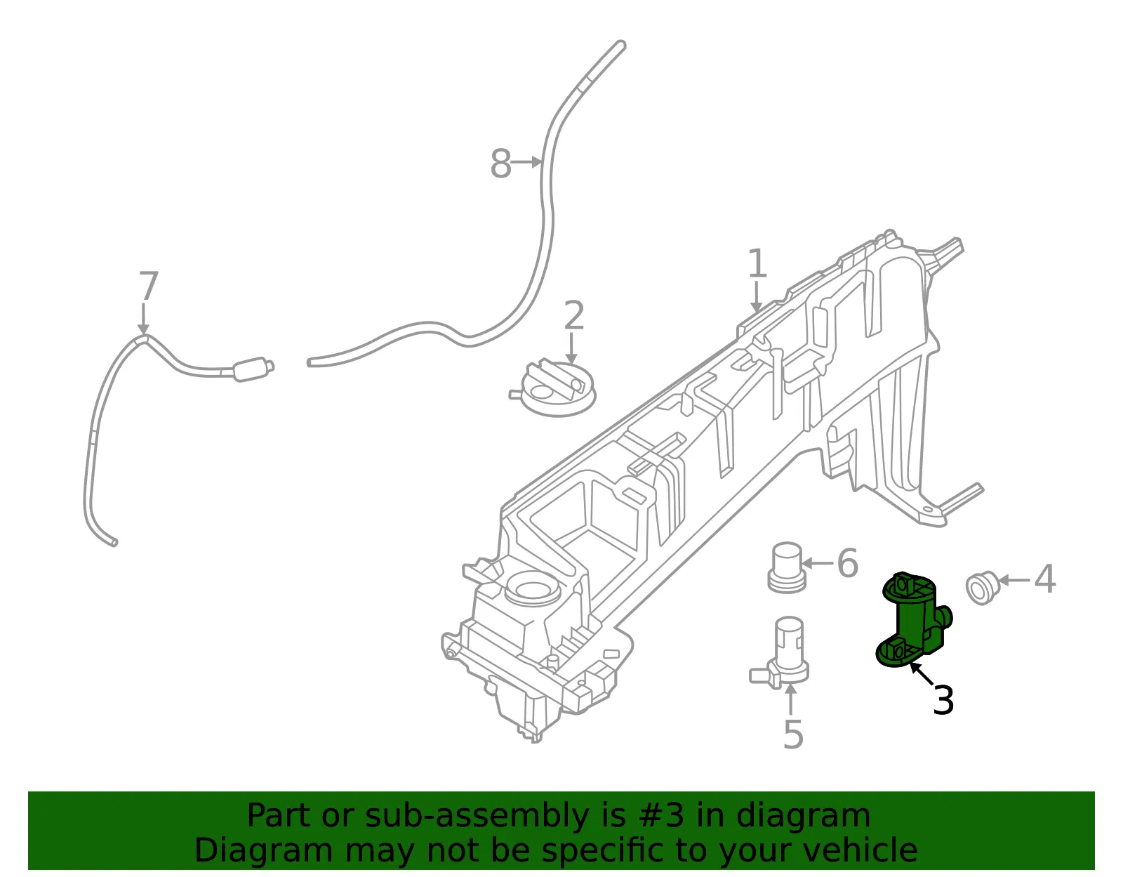 Washer Pump - Mazda (KR9R-67-482) - view 2