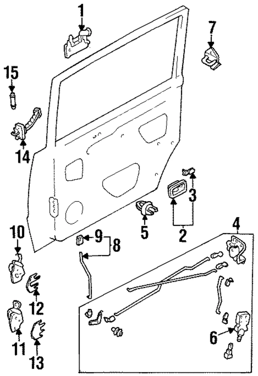 Lock Button Rod - Mazda (lb8272390a09)