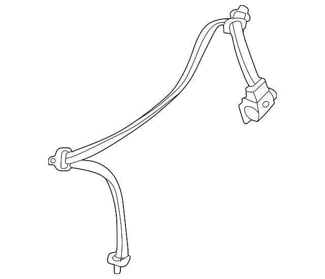 Belt Rt Rr - Passenger Side (RH) - Mazda (LE43-57-830A-72)