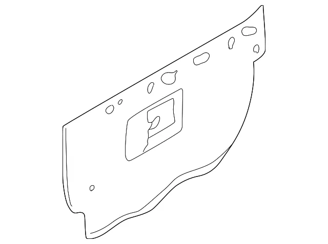 Inner Cover - Passenger Side (RH) - Mazda (N067-58-861D)