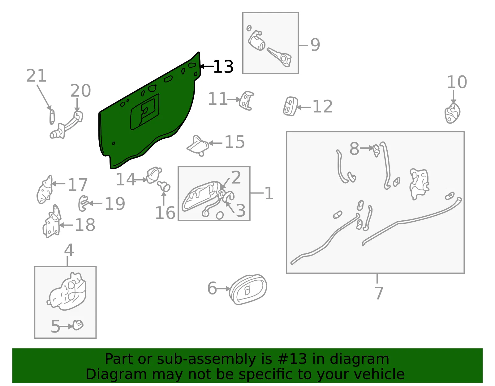 Inner Cover - Driver's Side (LH) - Mazda (NC11-59-861F) - view 2