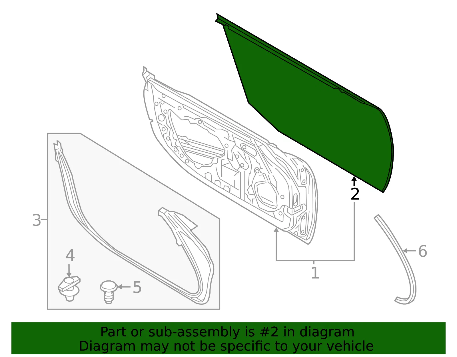 Outer Panel - Driver's Side (LH) - Mazda (N243-59-031) - view 2