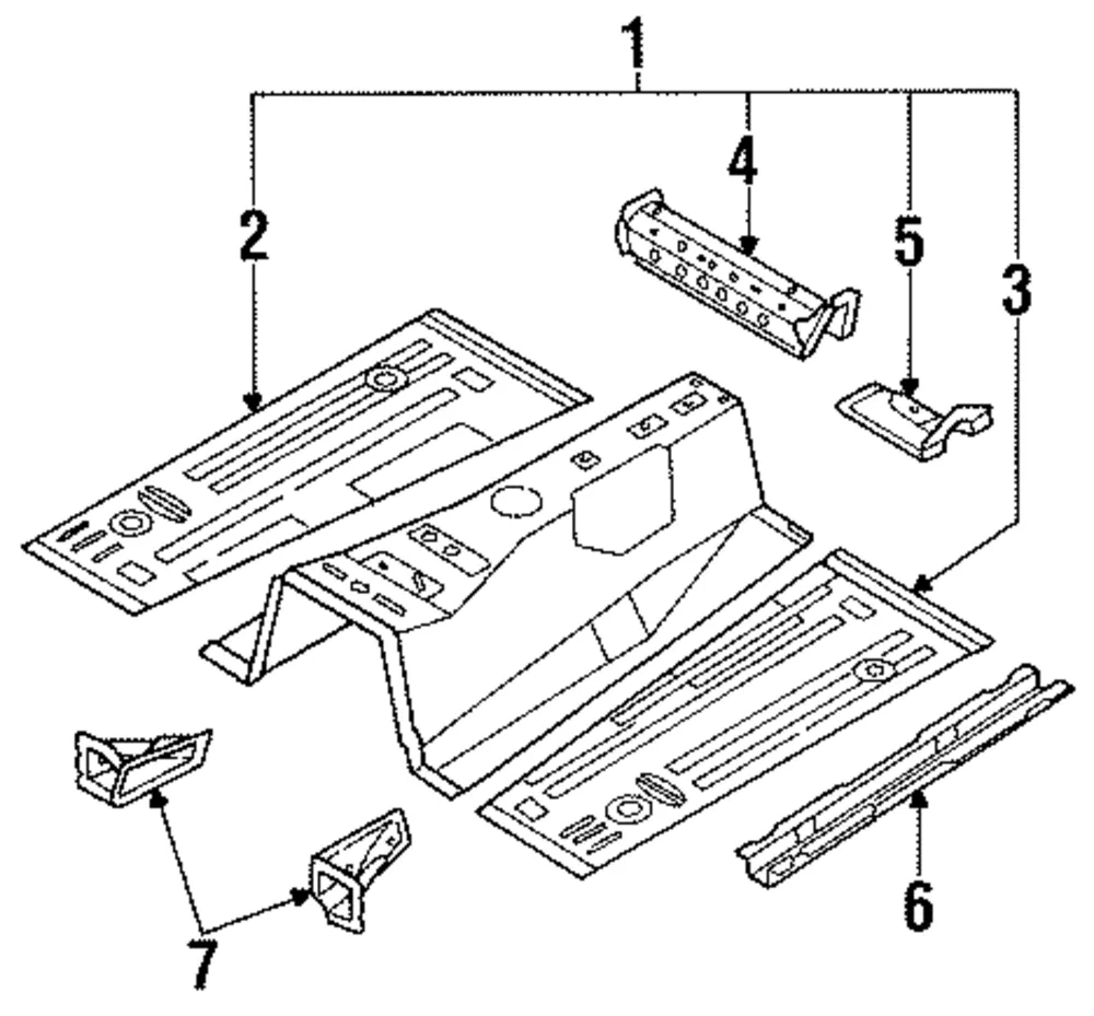Floor Rail Joint Assembly - Driver's Side (LH) - Mazda (NA01-54-482)
