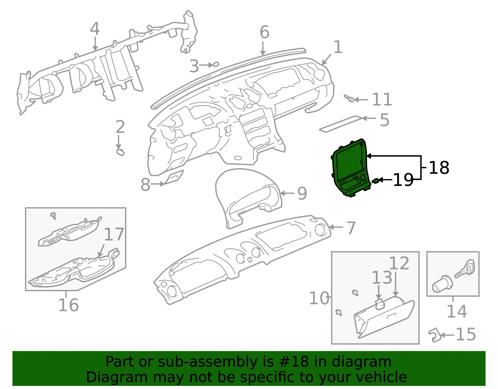 Panel Center - MAZDA (NC1055210B) - view 3