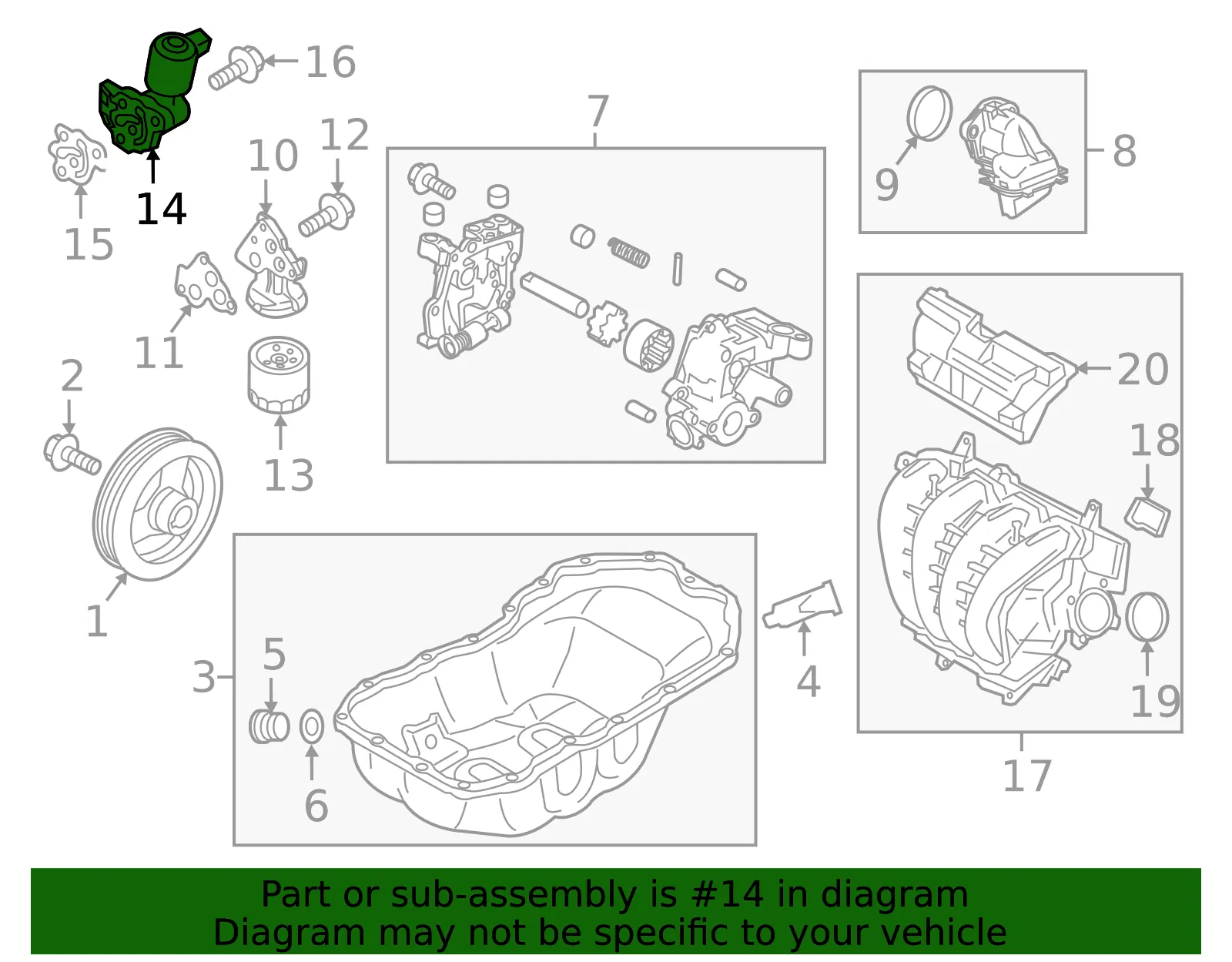 Control Valve - Mazda (PE01-14-440A) - view 3