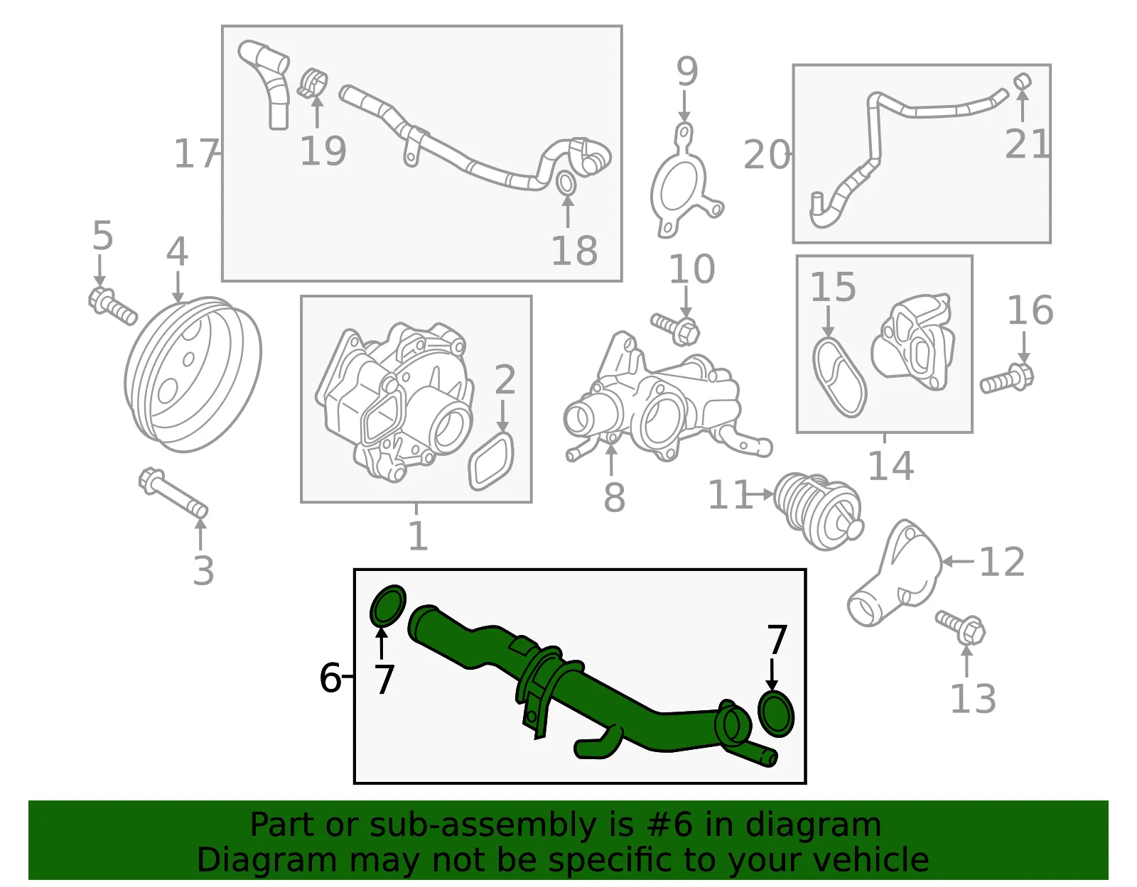 Pipe - Mazda (PY59-15-190) - view 2