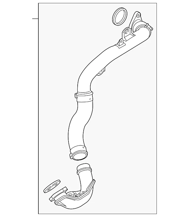 Inter-Cooler Pipe - Mazda (PY8W-13-240F)
