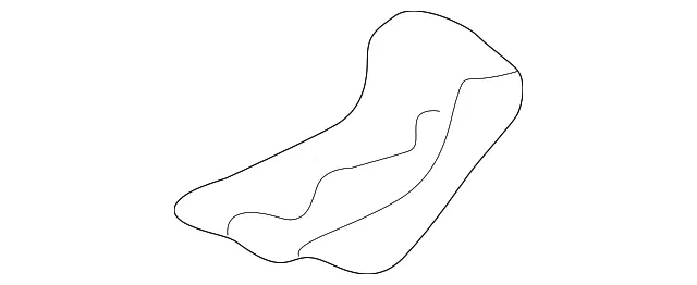 Rear Floor Pan Reinforcement - Passenger Side (RH) - Mazda (T001-53-755A)