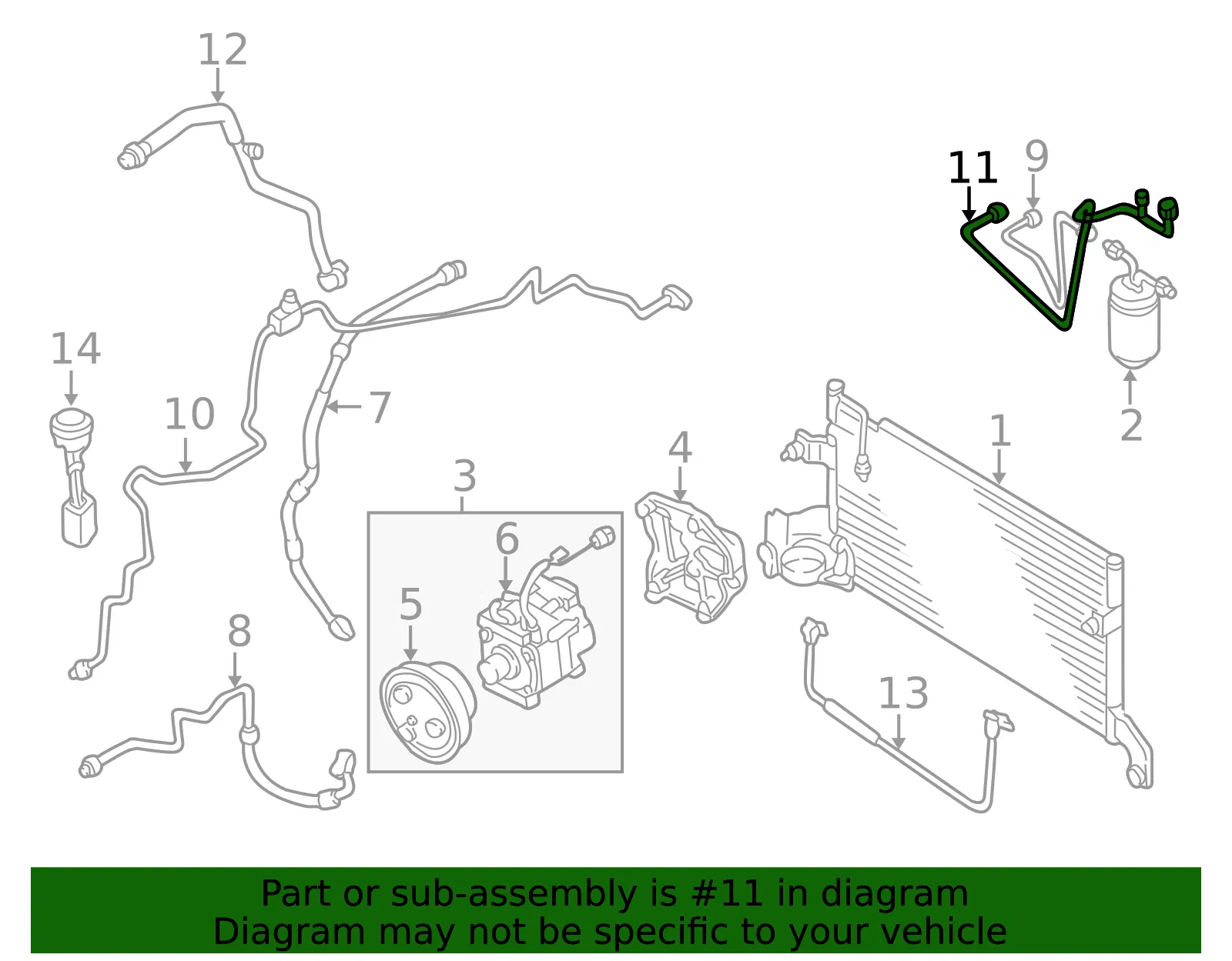 Pipe No 4 Cooler - MAZDA (T00361467D) - view 2