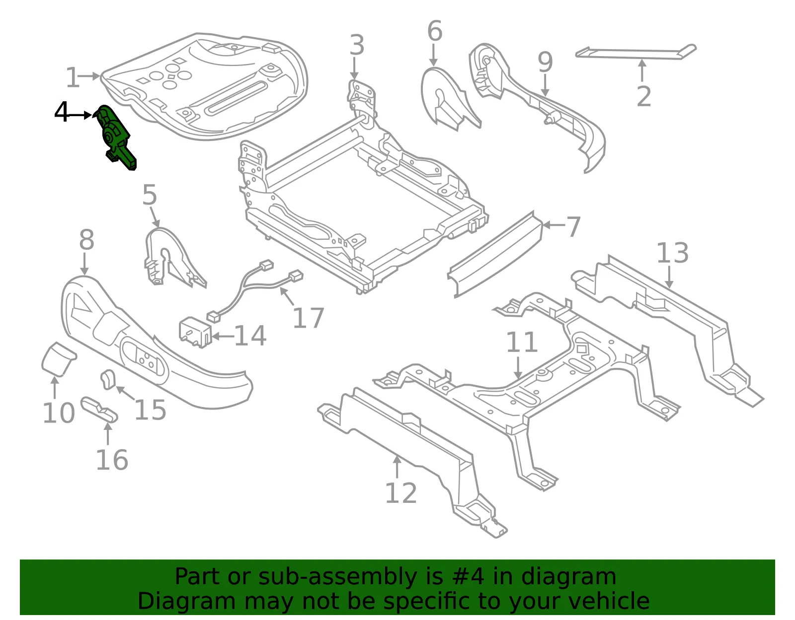 Motor R - Passenger Side (RH) - Mazda (TD76-88-616) - view 2
