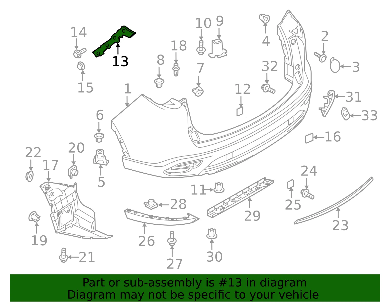 Side Retainer - Driver's Side (LH) - Mazda (TK48-50-2J1B) - view 3