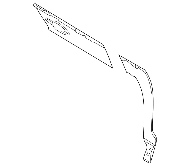 Outer Panel - Passenger Side (RH) - Mazda (TK48-72-031A)