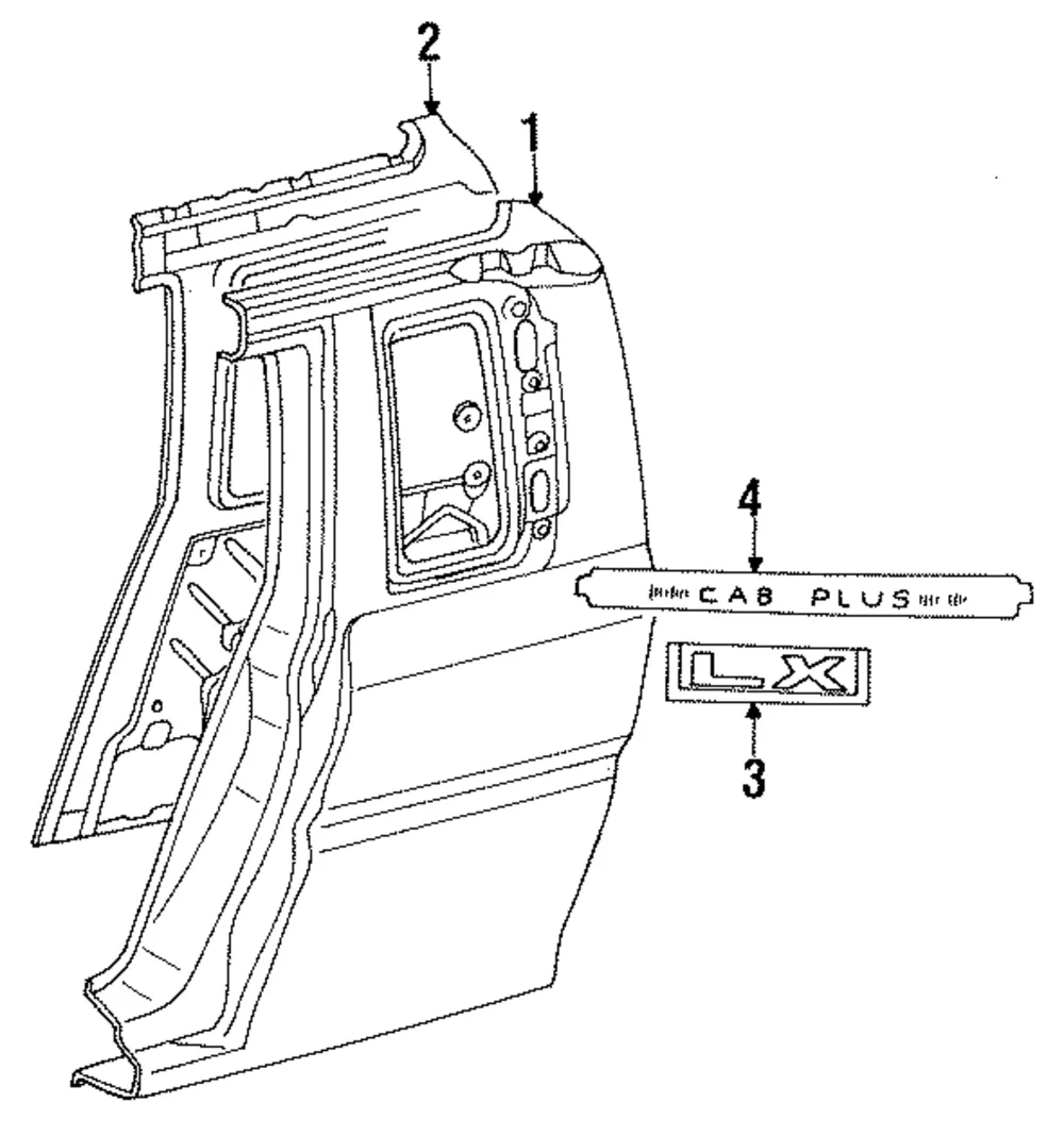 Side Panel - Passenger Side (RH) - Mazda (UF63-70-340A)