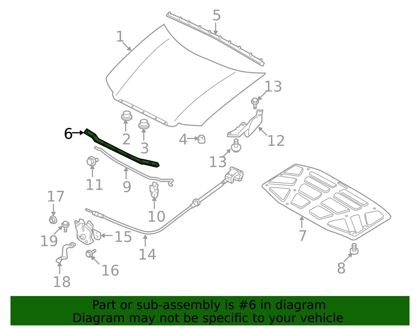 Rubber Seal - MAZDA (ZZCB56770) - view 2