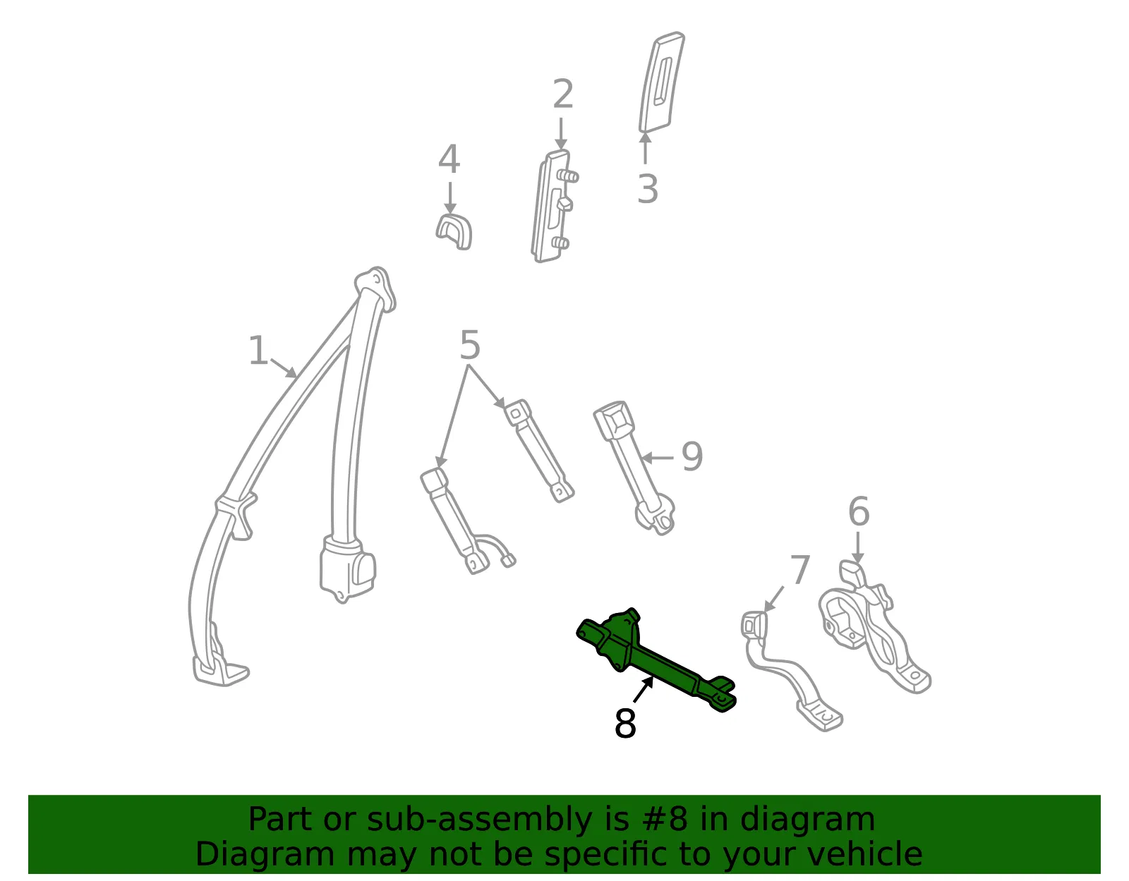 Support - Passenger Side (RH) - Mazda (ZZN0-88-775) - view 2