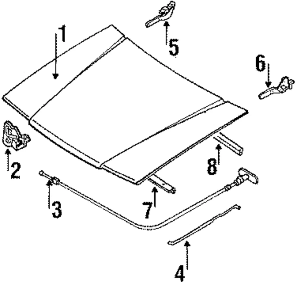Release Cable - Mazda (b09256710b)