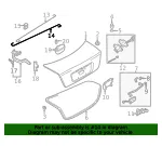 Trunk Torque Rod - Mazda (b25e52792c) - view 4