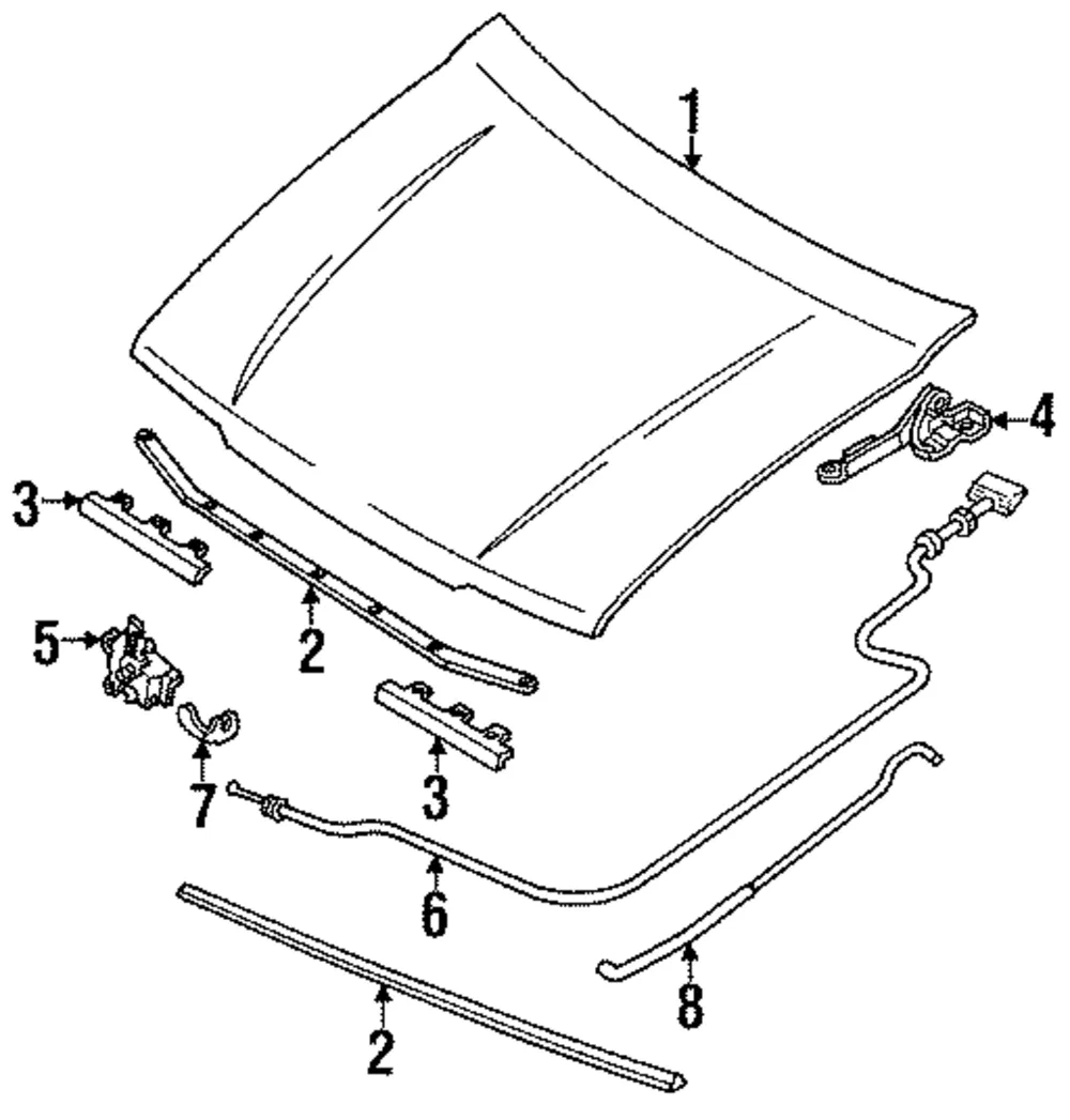 Release Cable - Mazda (b45556720b)