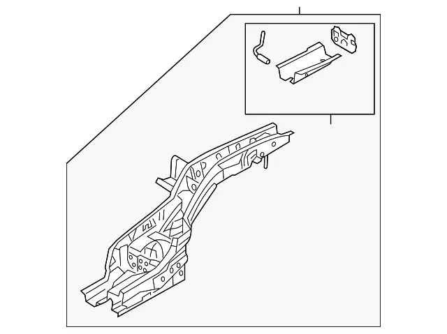 Frame Side Member Assembly - Mazda (baan54810a)