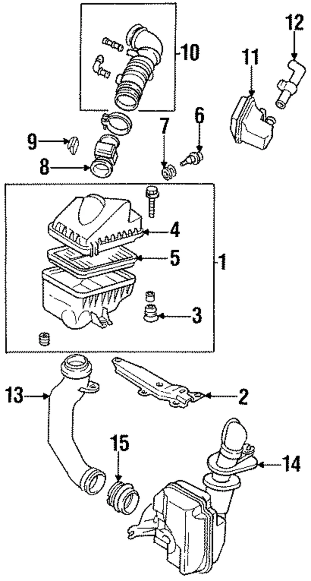 Air Hose - Mazda (b59513220a)