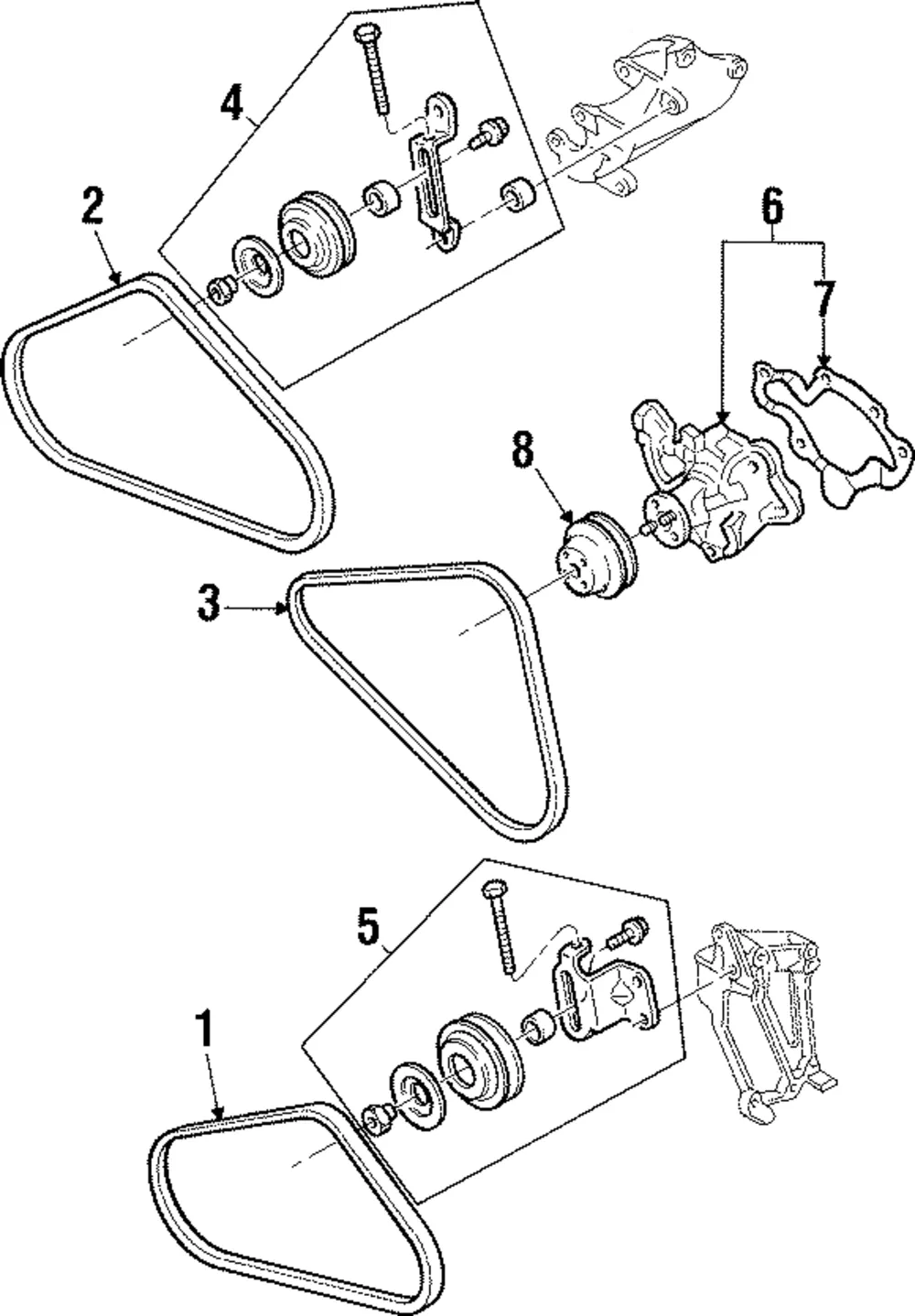 Accessory Drive Belt - Mazda (b61115908a)