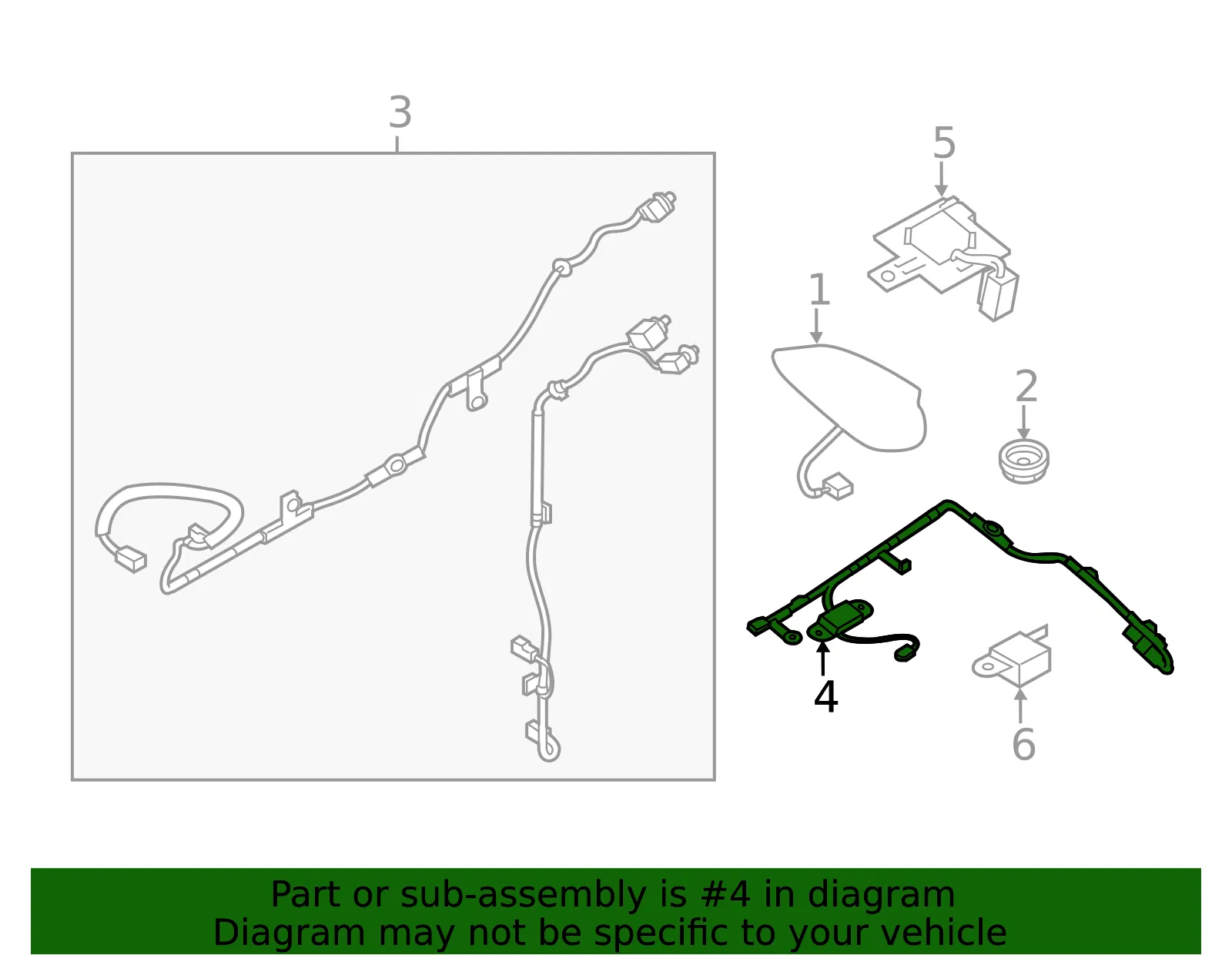 Antenna Cable - Mazda (balv669n0) - view 2