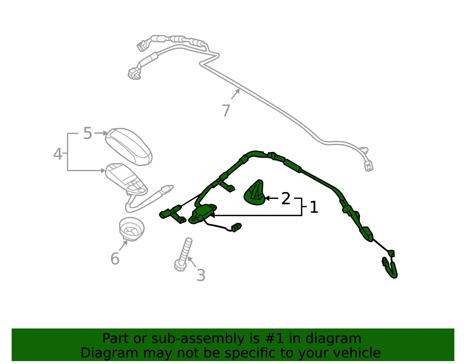 Antenna Cable - Mazda (bbm4669n0d) - view 2