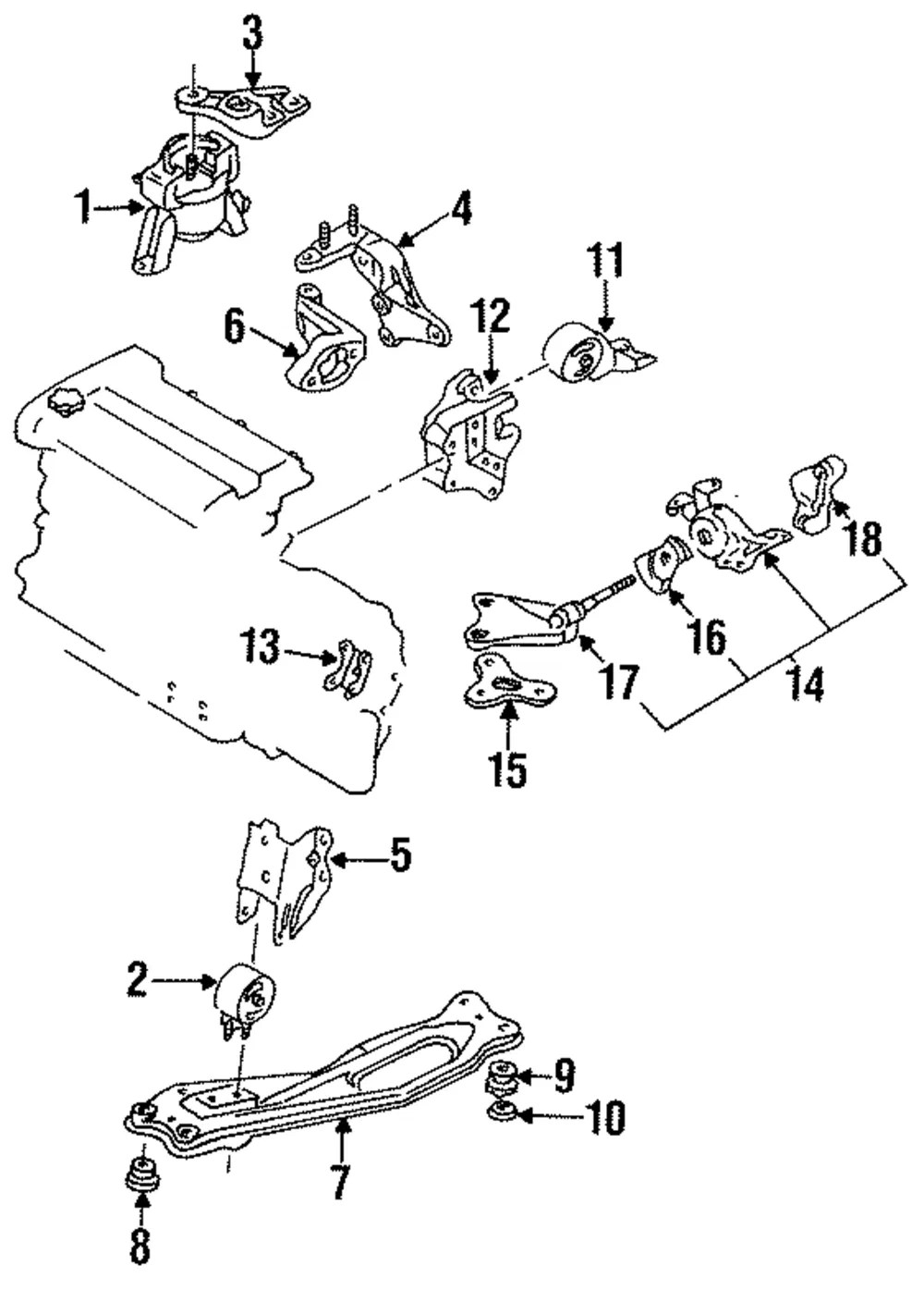 Upper Bracket - Mazda (bc1d39010)