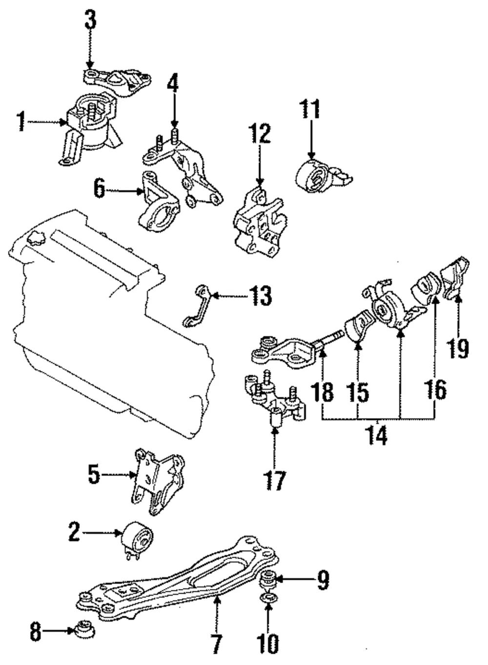 Support Bracket - Mazda (bc1f39090)