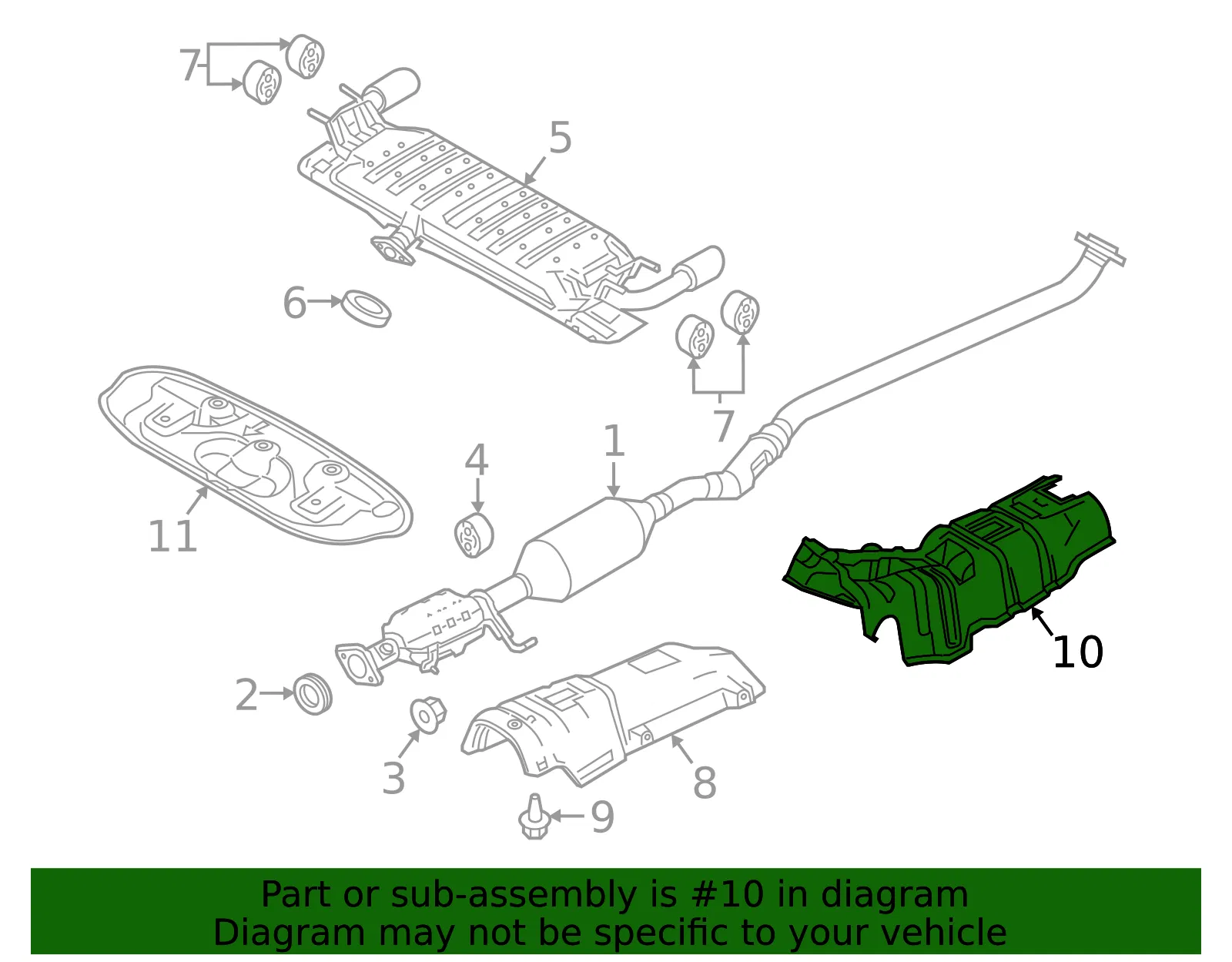 Center Shield - Mazda (bcjm56452b) - view 2