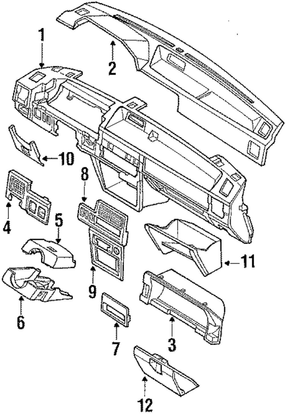 Center Panel - Mazda (bf6755210b)