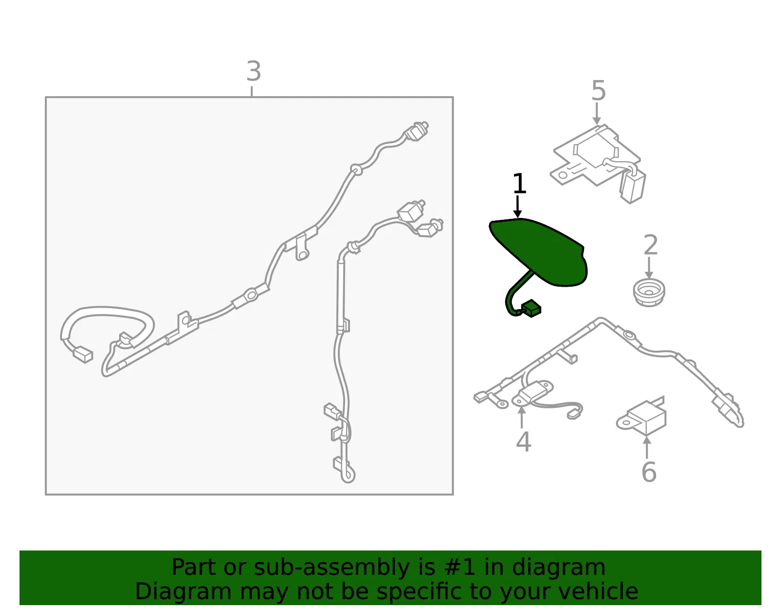 Antenna - Mazda (BHN2-66-930-62) - view 3