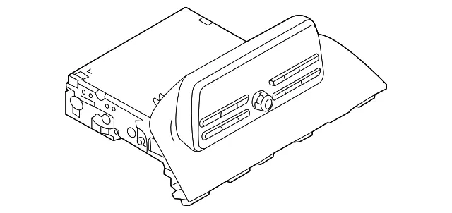 Radio Control Unit - Mazda (bjs7669r0d)
