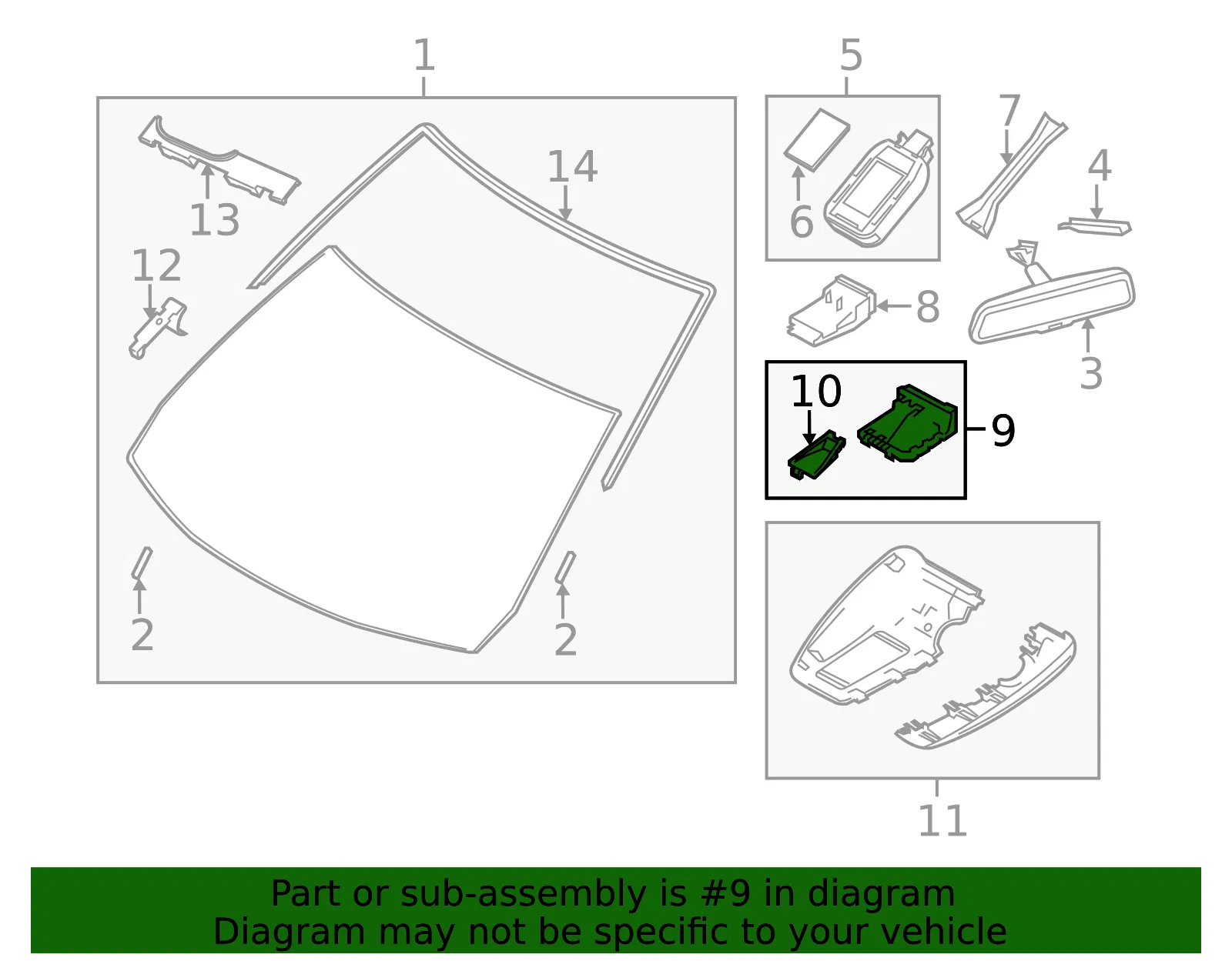 Lane Departure System Camera - Mazda (bhs267xcx) - view 2
