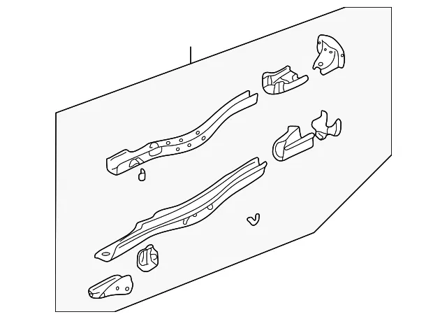 Side Member Assembly - Mazda (bj0j53810c)