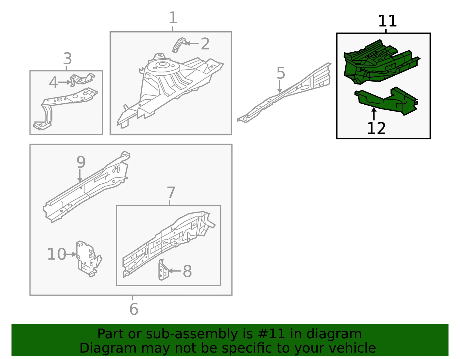 Floor Side Rail - Mazda (b45a54390b) - view 2