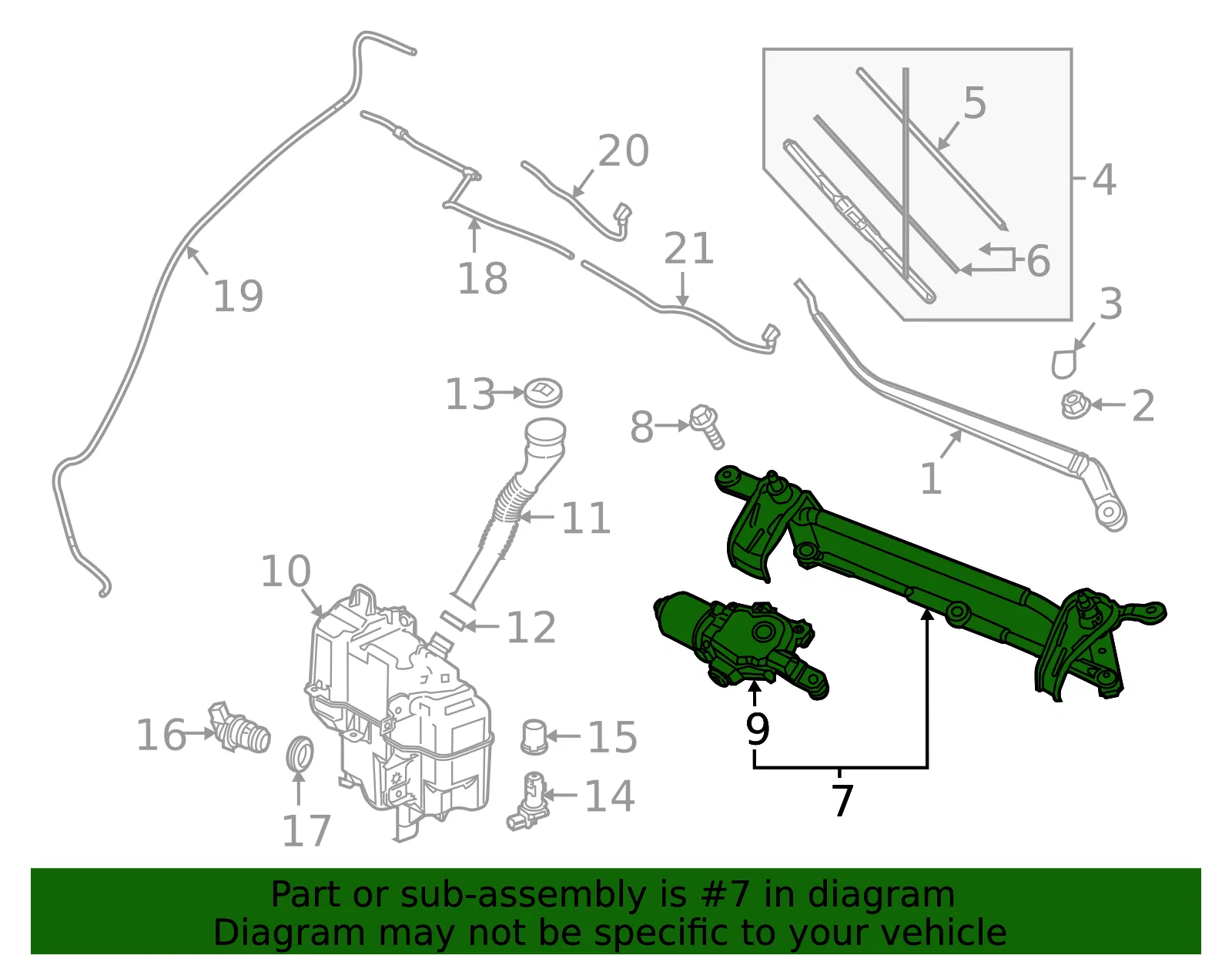 Motor & Linkage - Mazda (bjs76737xb) - view 2