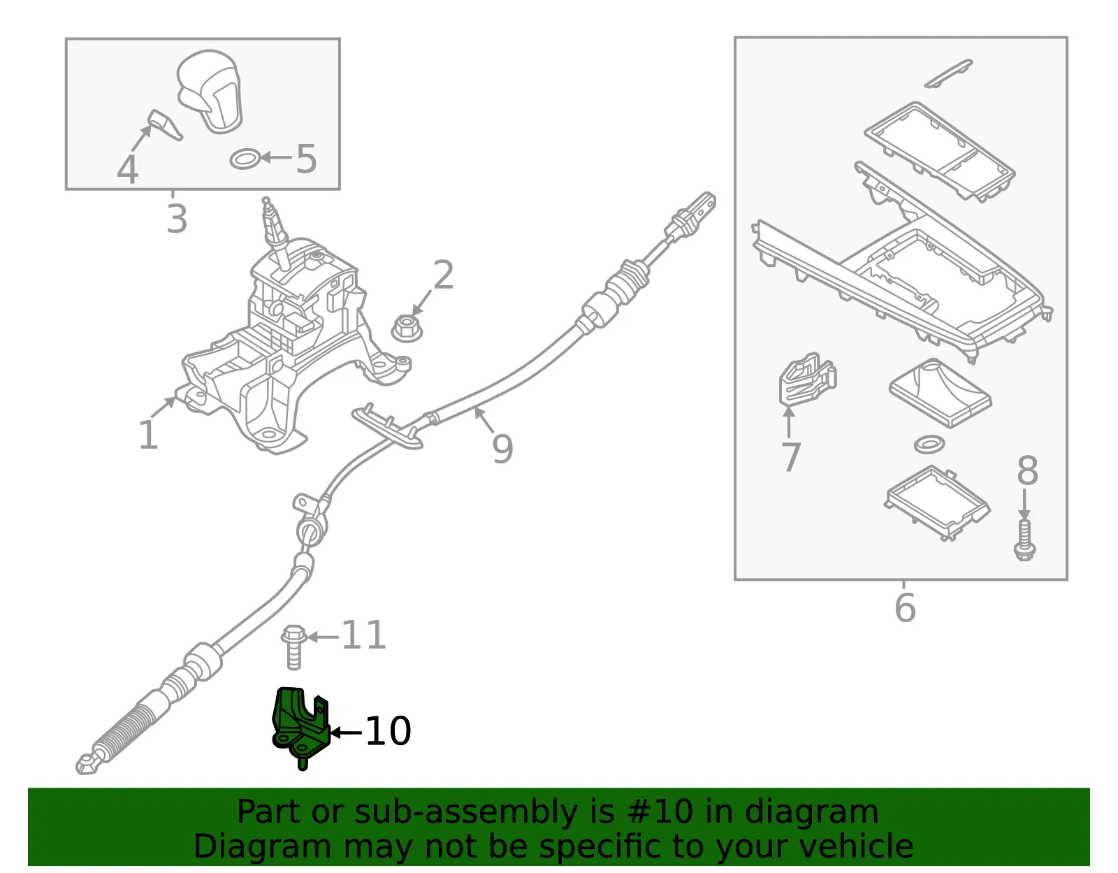 Cable Bracket - Mazda (bjs94608x) - view 2