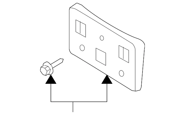 License Plate Bracket - Mazda (bn8p50170)