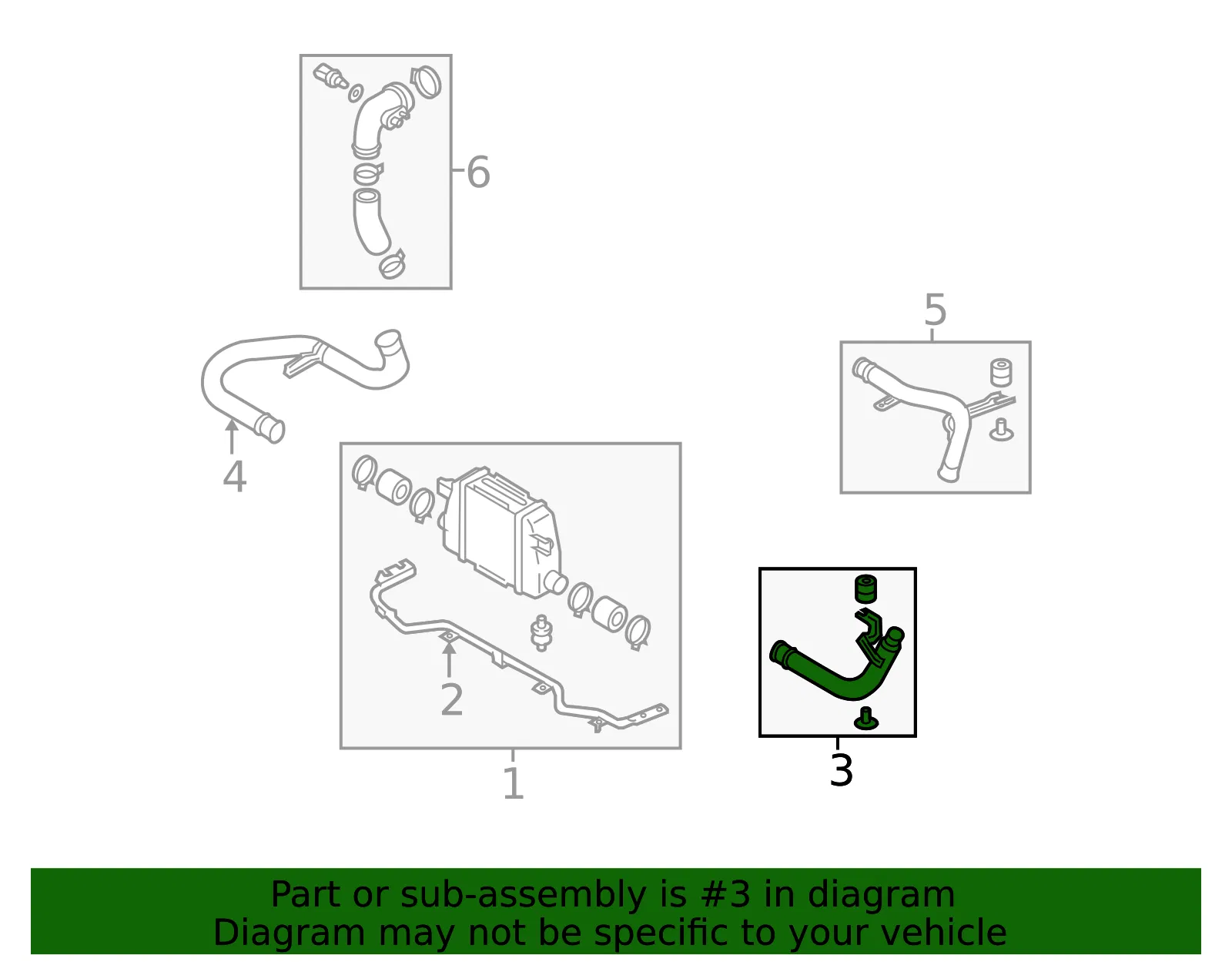 Inter-Cooler Pipe - Mazda (bp8j13230d) - view 2