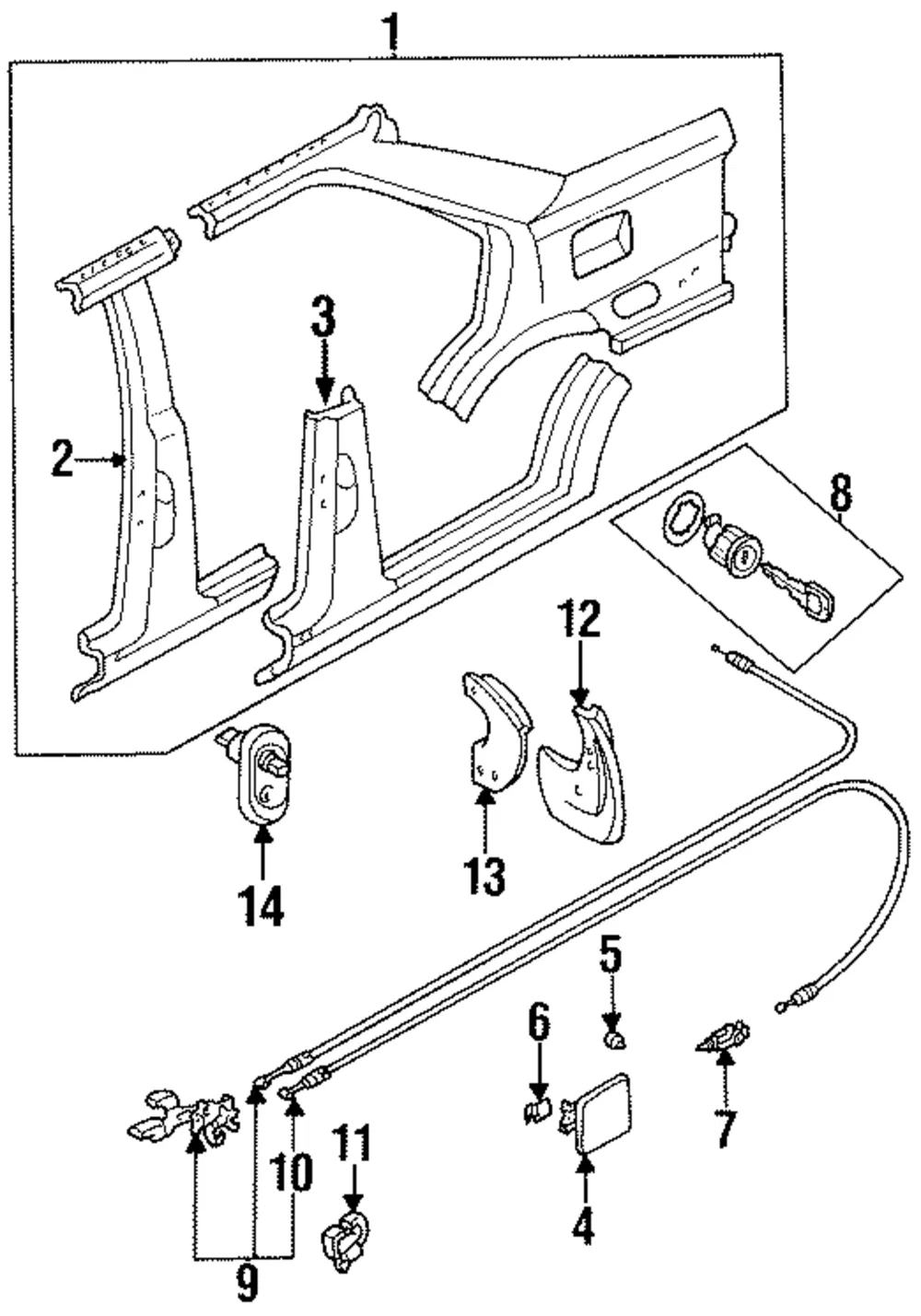 Cable Assembly - Mazda (br7156850b)