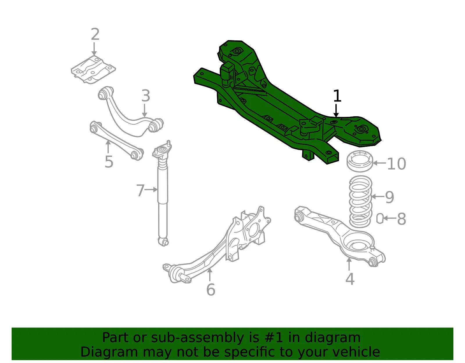 Cross-Member - Mazda (c51328800b) - view 2