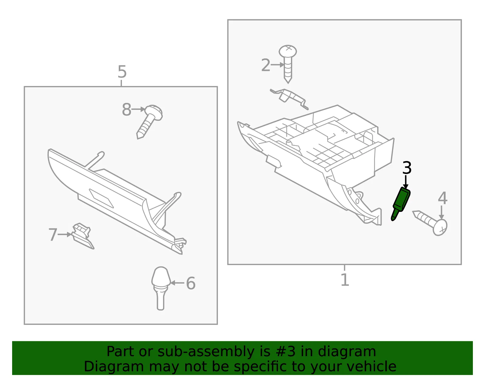 Glove Box Support - Mazda (c5176408x) - view 2